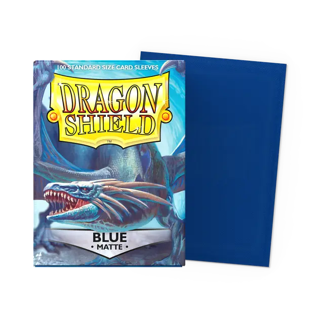 Dragon Shields: (100) Matte Blue
