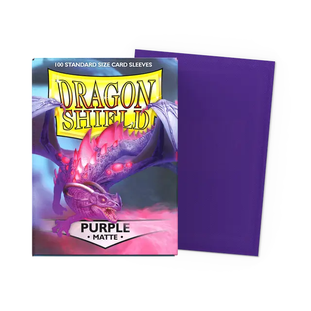 Dragon Shields: (100) Matte Purple