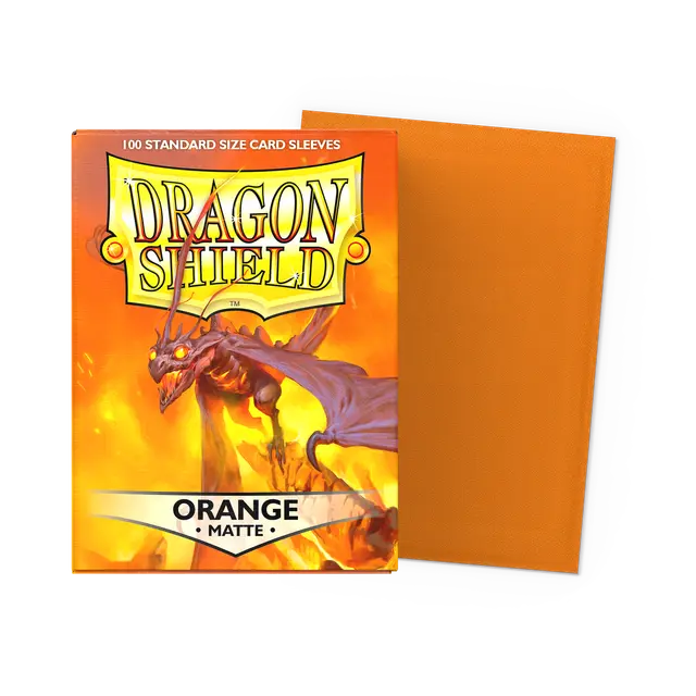 Dragon Shields: (100) Matte Orange