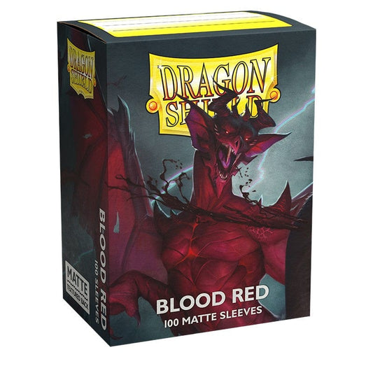 Dragon Shields: (100) Matte - Blood Red