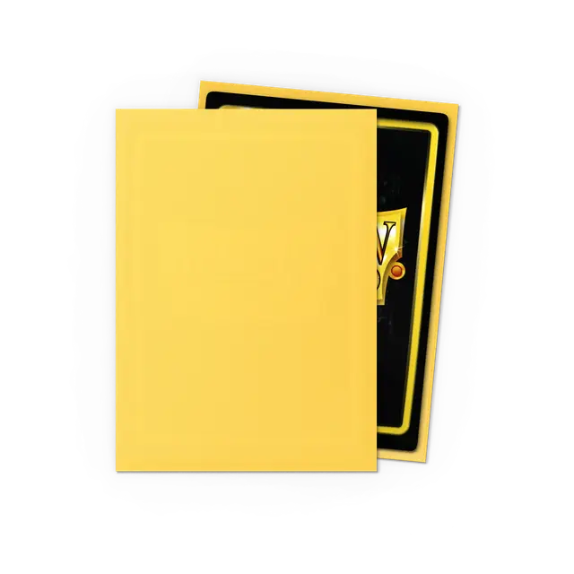 Dragon Shields: (100) Matte Yellow