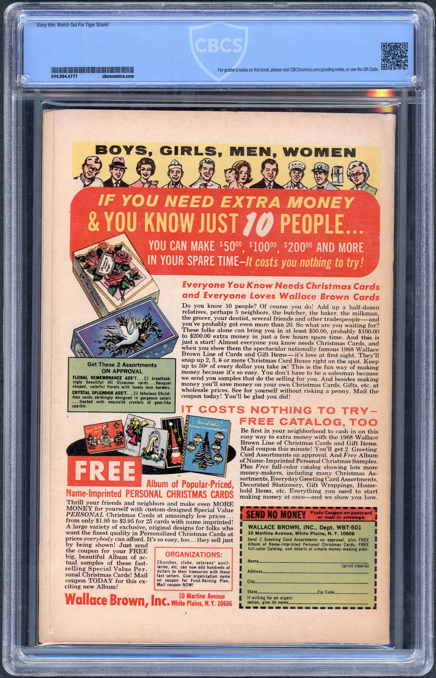 Sub-Mariner #5. Origin & 1st Tiger Shark  CGC 4.5