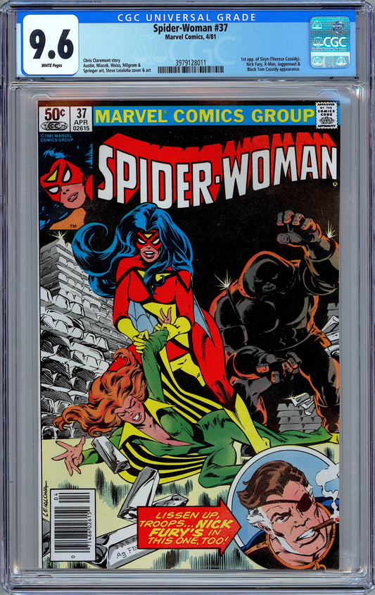 Spider-Woman #37. The 1st Appearance of Siryn. CGC 9.6.