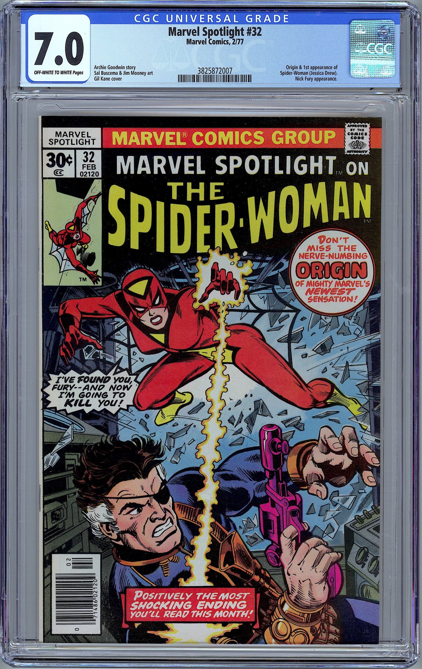 Marvel Spotlight #32 Origin & 1st Spider-Woman. CGC 7.0