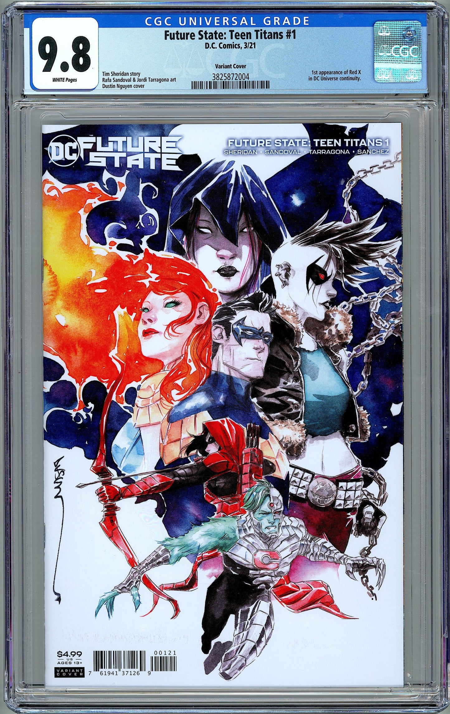 Future State: Teen Titans #1  The 1st App. of Red X.  CGC 9.8