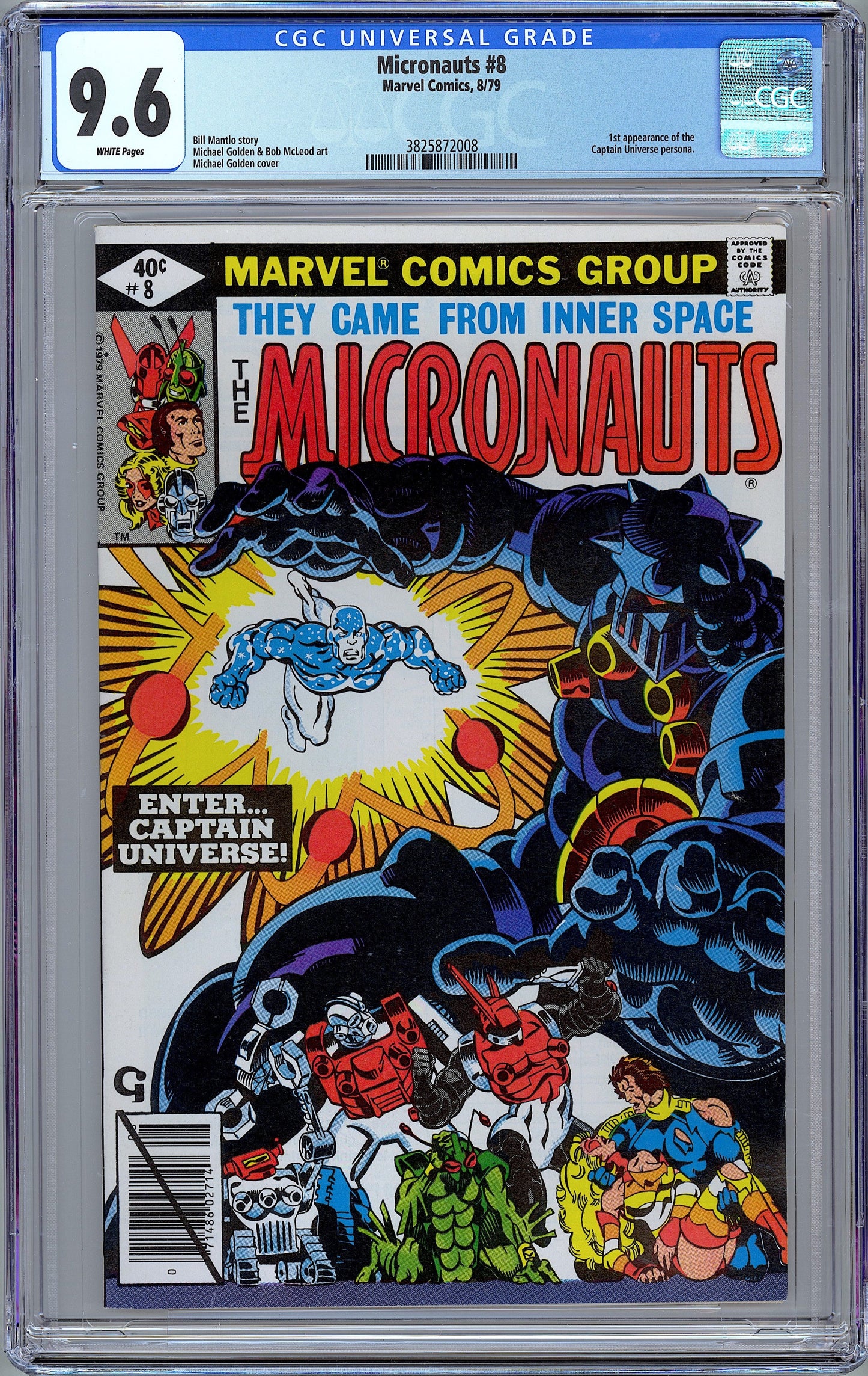 Micronauts #8  1st Appearance of Captain Universe  CGC 9.6