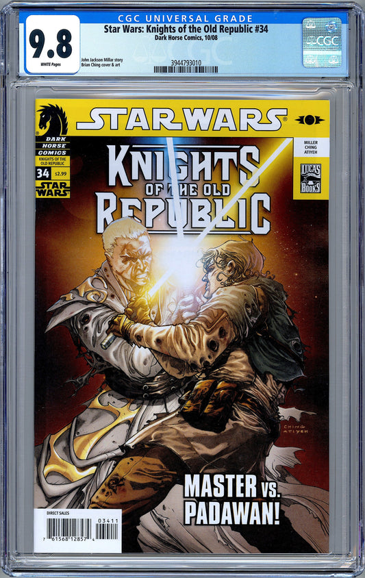 Star Wars: Knights of the Old Republic #34 2008. CGC 9.8