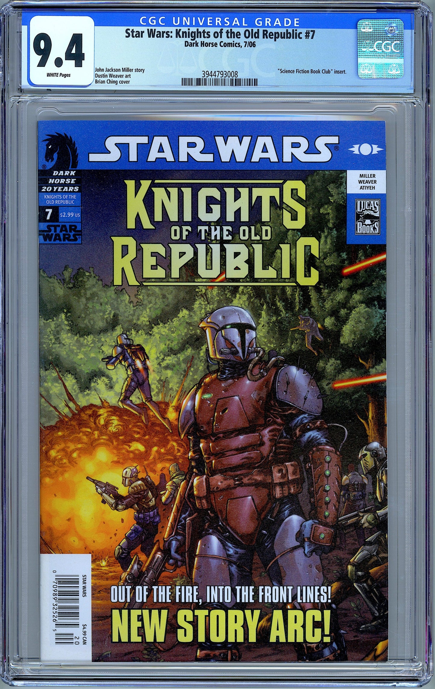 Star Wars: Knights of the Old Republic #7 2006 CGC 9.4