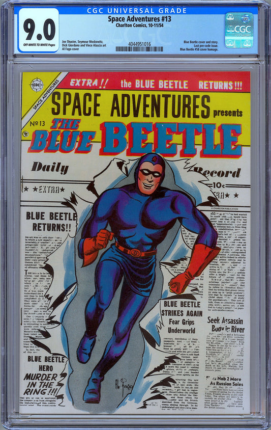 Space Adventures #13. 1954 Last Pre-code Issue CGC 9.0