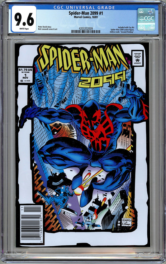 Spider-Man 2099 #1. Toy Biz Second Print Variant CGC 9.6