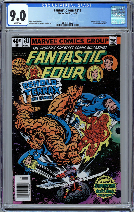Fantastic Four #211.  1st Appearance of Terrax.  CGC 9.0