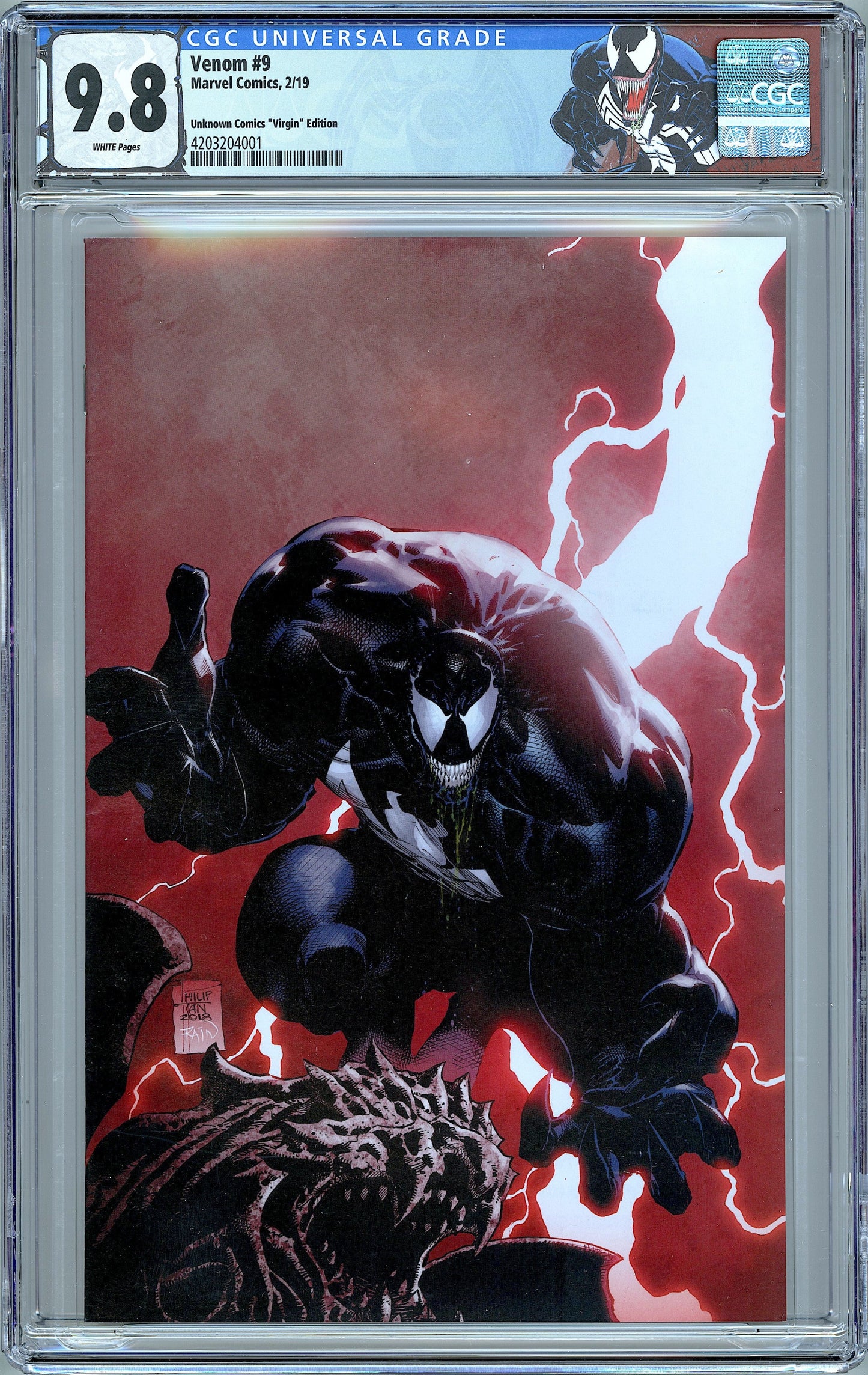 Venom #9. 1st Full Dylan Brock. Variant Cover.  CGC 9.8