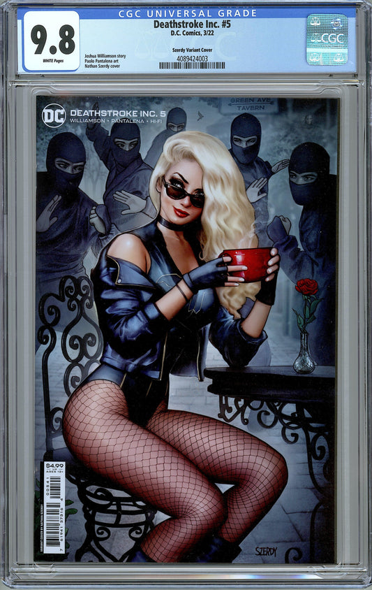 Deathstroke Inc. #5 1:25 Szerdy Variant Cover.  CGC 9.8